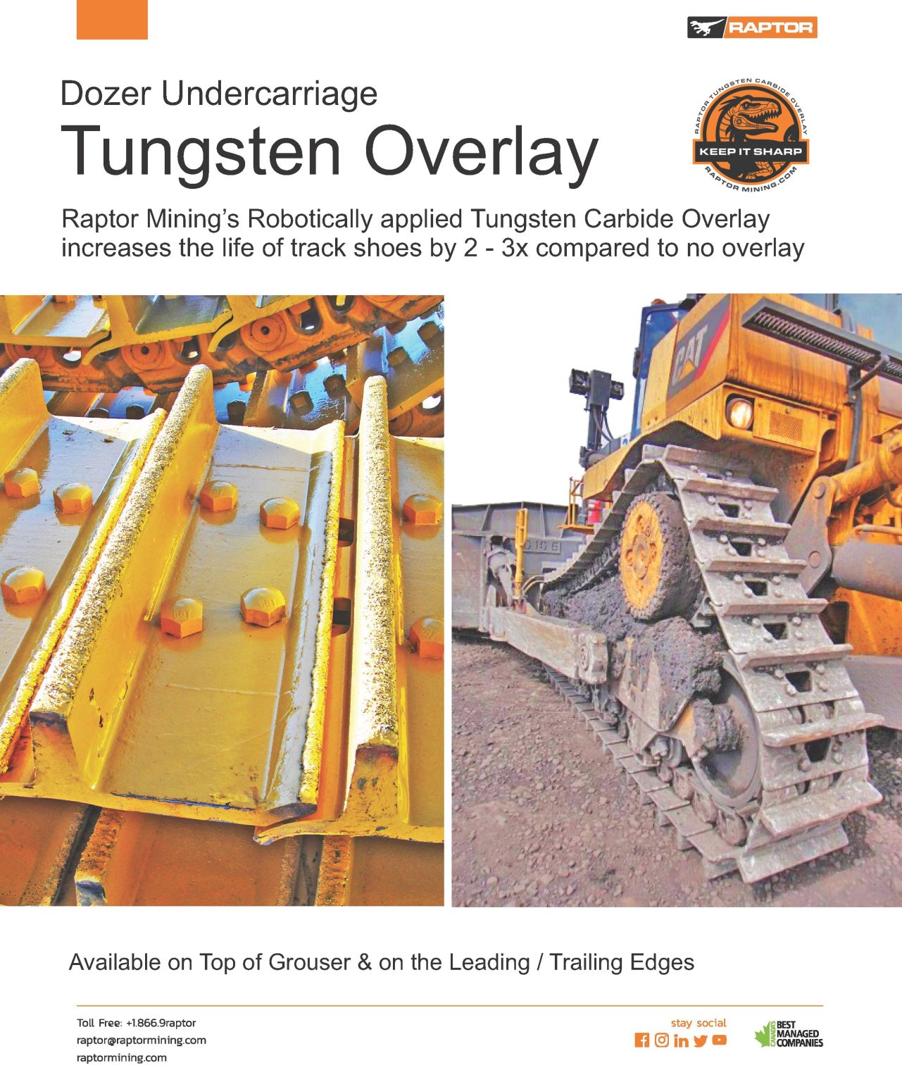 <p>Robotically applied Tungsten Carbide Overlay</p>