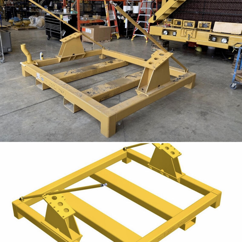 Off-Highway Truck RAD Radiator Stands for the LARGEST trucks in the world
