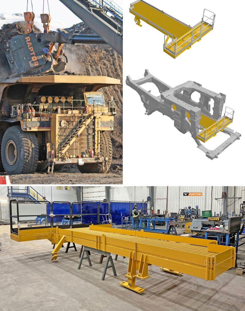 797 Off-Highway Truck Engine Bay Platforms