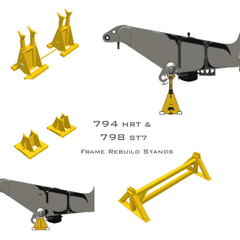 <p>794 HRT & 798 ST7 Frame Rebuild Stands</p>