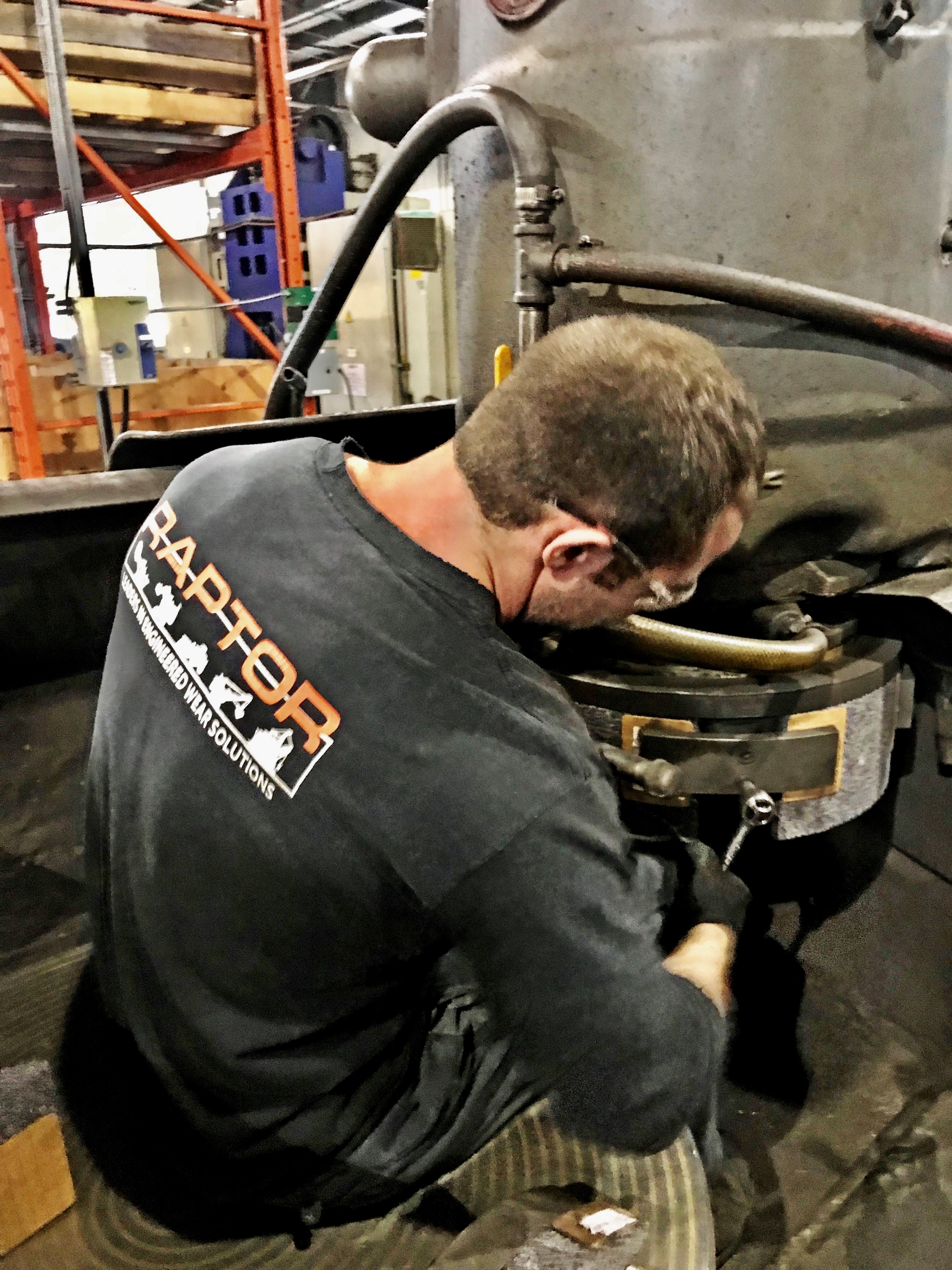 <p>Raptor Employees Keep Watch</p>